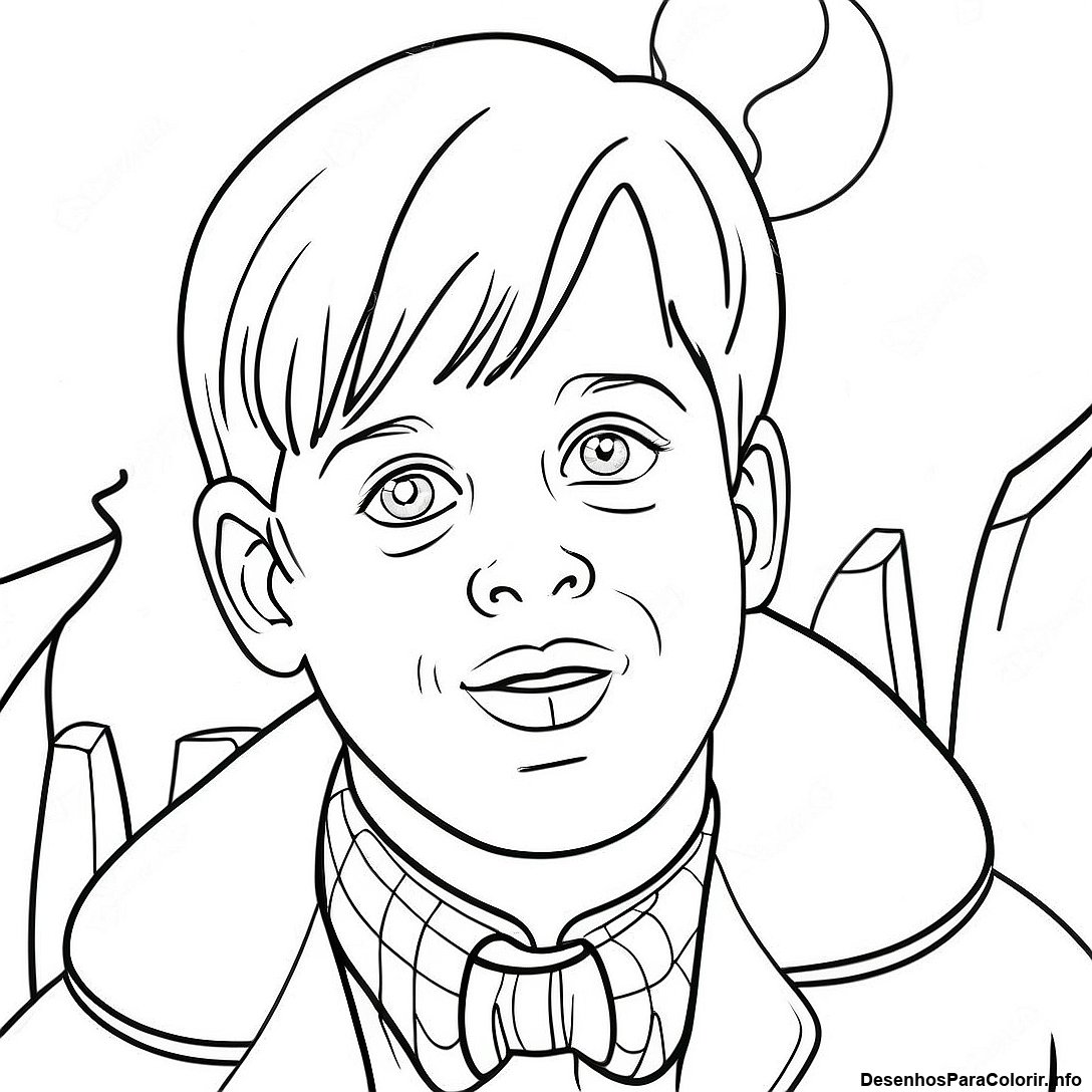 Página de colorir imprimível grátis Kevin Mccallister Em Ação Página Para Colorir da coleção Diversos — desenho em preto e branco para crianças e adultos.