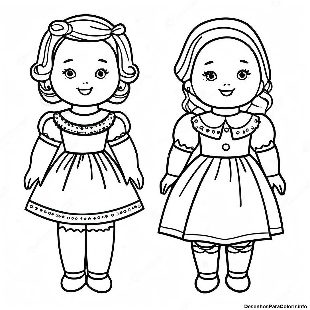 Pagina Para Colorir De Boneca De Papel Vintage 96956 35996