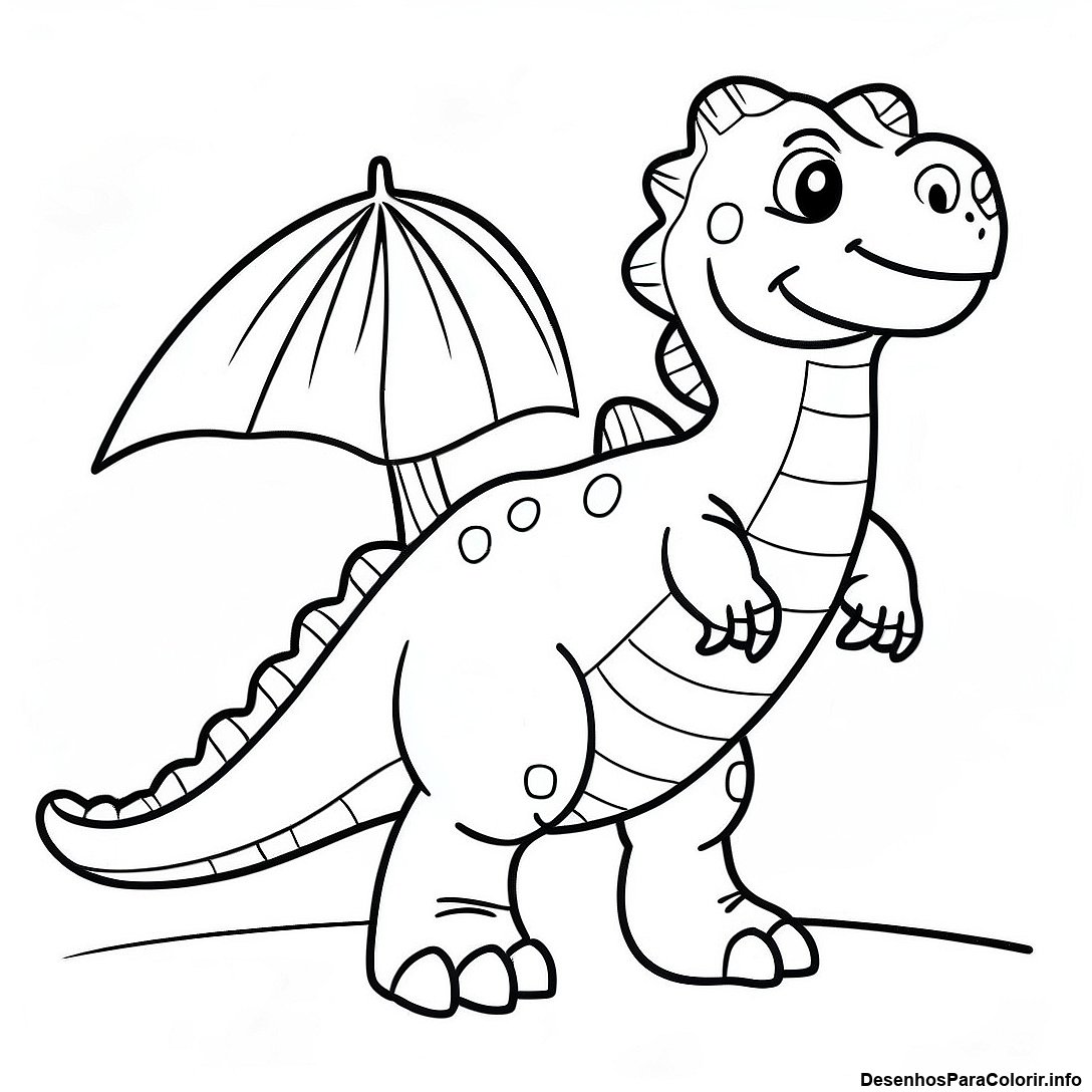 Página de colorir imprimível grátis Página Para Colorir De Dinossauro Realista da coleção Dinossauros — desenho em preto e branco para crianças e adultos.