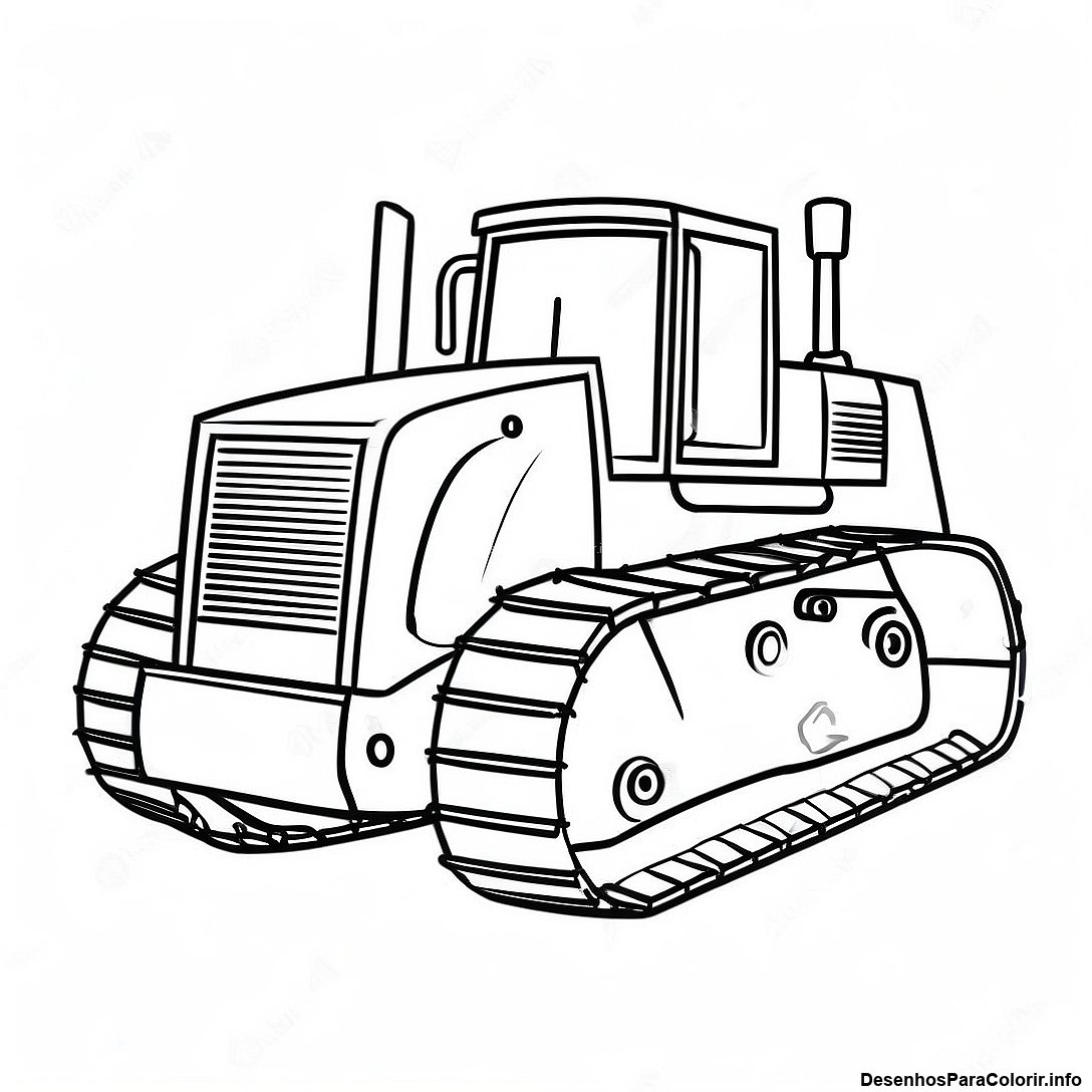 Pagina Para Colorir De Escavadeira Realista 53035 11601