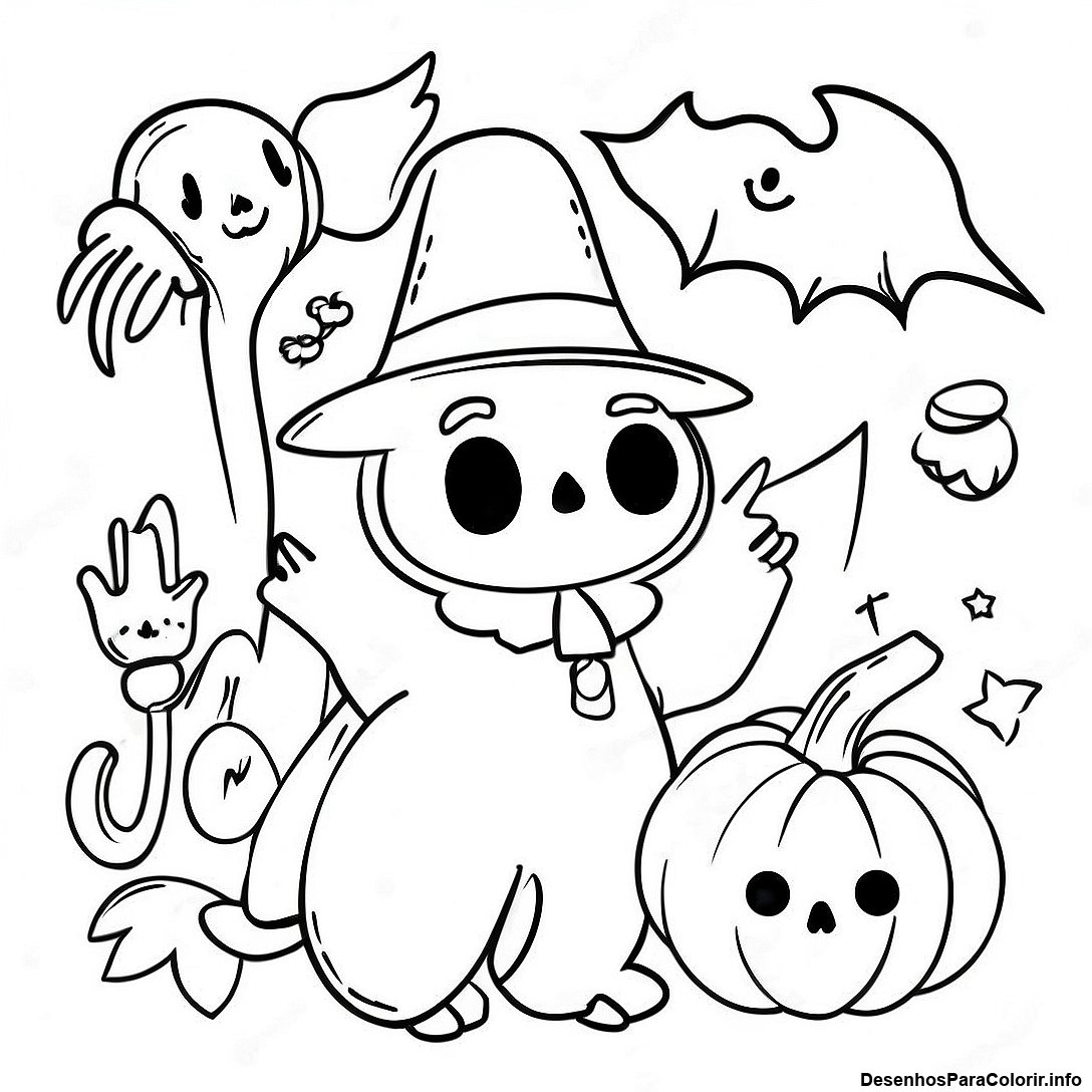 Pagina Para Colorir De Halloween Vintage 103427 41454