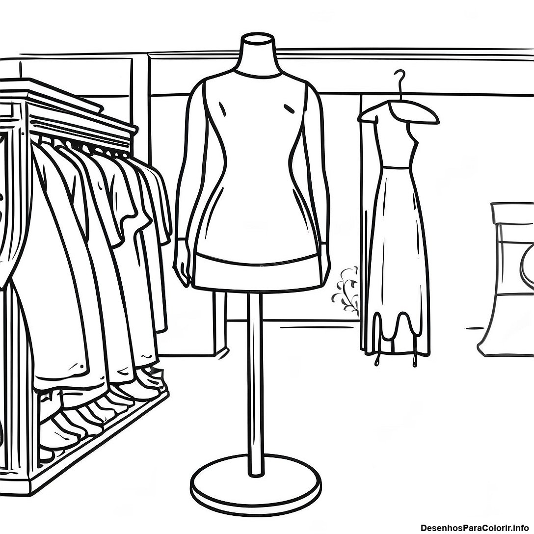 Pagina Para Colorir De Manequim Vintage 131156 63961