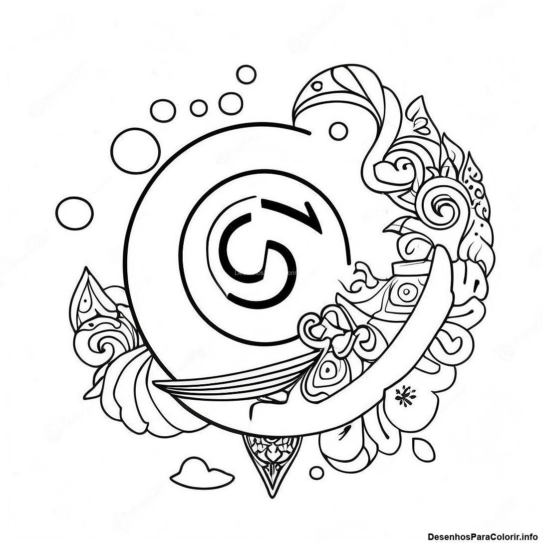 Página de colorir imprimível grátis Página Para Colorir Do Logotipo Colorido Do Tiktok da coleção Celebridades — desenho em preto e branco para crianças e adultos.
