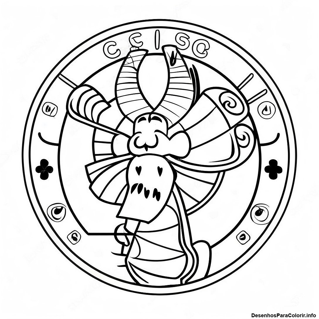 Página de colorir imprimível grátis Página Para Colorir Do Logotipo Dos Celtics da coleção Esportes — desenho em preto e branco para crianças e adultos.