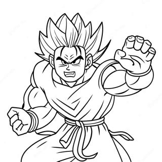 Gohan Fera Páginas Para Colorir