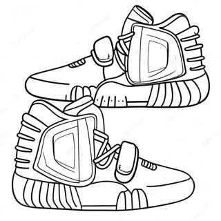 Tênis Yeezy Páginas Para Colorir