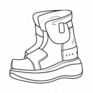 Página Para Colorir Do Yeezy Slide Da Moda Páginas Para Colorir