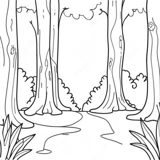 Pagina Para Colorir Fundo Da Floresta Do Crepusculo 100396-38993