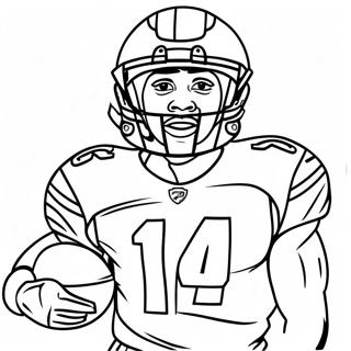 Pagina Para Colorir Do Stefon Diggs Em Acao 100472-39056
