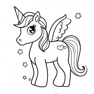 Pagina Para Colorir Do Adoravel Unicornio Fofo 100521-39087