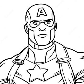 Pagina Para Colorir Do Capitao America Em Pe Orgulhoso 10058 2480