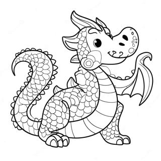 Pagina Para Colorir Dragao Brincalhao Do Zodiaco Chines 100726-39249