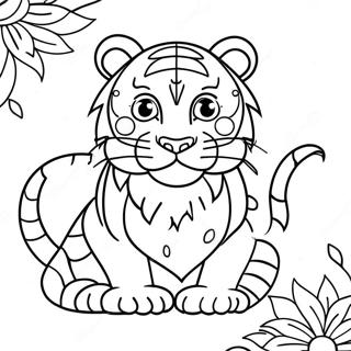 Pagina Para Colorir Tigre Vivo Do Zodiaco Chines 100728-39257
