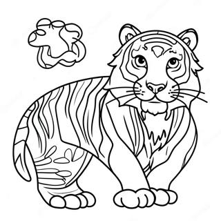 Pagina Para Colorir Tigre Vivo Do Zodiaco Chines 100728-39259