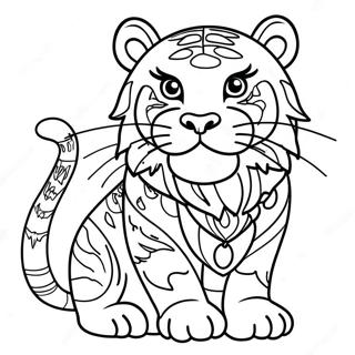Pagina Para Colorir Tigre Vivo Do Zodiaco Chines 100728-39260