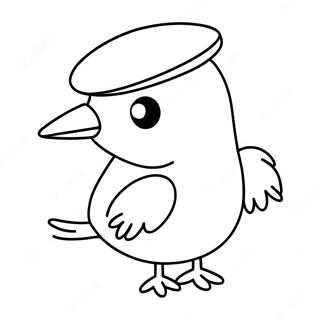 Pagina Para Colorir Pombinho Do Mo Willems Com Chapeu 100831 39339