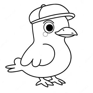 Pagina Para Colorir Pombinho Do Mo Willems Com Chapeu 100831 39340
