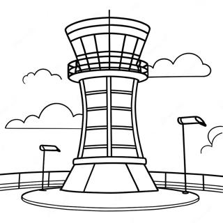 Pagina Para Colorir Torre De Controle De Trafego Aereo 100908 39403