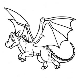 Pagina Para Colorir Do Temivel Dragao Ender Voador 100957-39431