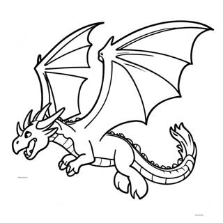 Pagina Para Colorir Do Temivel Dragao Ender Voador 100957-39432