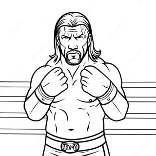 Pagina Para Colorir Do Triple H No Ringue 100 269