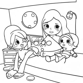 Pagina Para Colorir De Atividades Divertidas De Pijamada 101392-39766