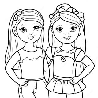 Pagina Para Colorir Da Linda Barbie Chelsea Com Amigos 101418-39900