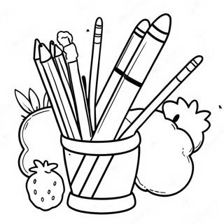 Pagina Para Colorir De Materiais De Arte Criativos K 12 101524-39987