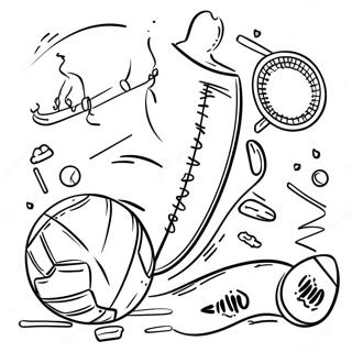 Pagina Para Colorir De Atividades Esportivas Empolgantes K 12 101525-39989