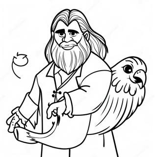 Pagina Para Colorir Do Hagrid E Do Bicuco 101707 40131