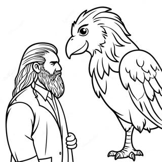 Pagina Para Colorir Do Hagrid E Do Bicuco 101707 40132