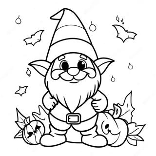 Pagina Para Colorir Do Gnomo De Halloween 101754-40154