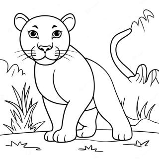 Pagina Para Colorir Da Pantera Elegante A Espreita 101782-40186