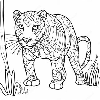 Pagina Para Colorir Da Pantera Elegante A Espreita 101782-40187
