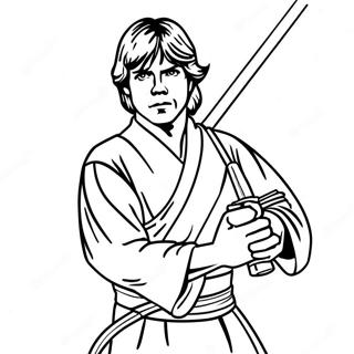 Luke Skywalker Páginas Para Colorir