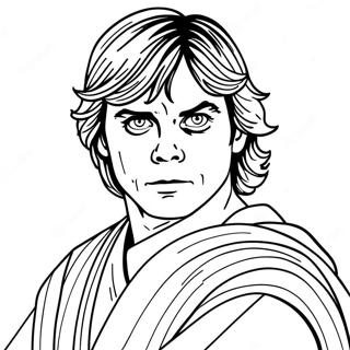 Pagina Para Colorir De Luke Skywalker Com Sabre De Luz 102193-40502