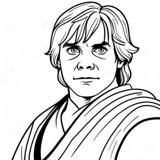 Pagina Para Colorir De Luke Skywalker Com Sabre De Luz 102193-40503