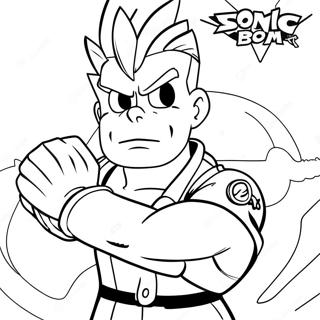 Pagina Para Colorir Do Guile Com Sonic Boom 102246-40552
