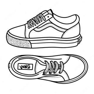 Tênis Vans Páginas Para Colorir