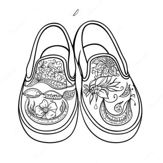Pagina Para Colorir Dos Tenis Vans Slip On Coloridos 102270 40561