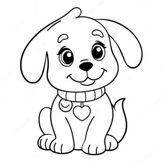 Pagina Para Colorir De Cachorrinho De Natal Fofo 102372-40639