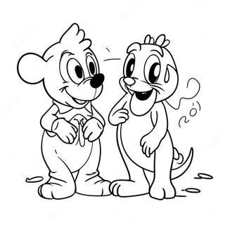 Pagina Para Colorir Amigos Disney Coloridos Melhoras 102401-40671