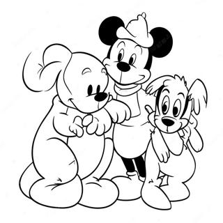 Pagina Para Colorir Amigos Disney Coloridos Melhoras 102401-40672