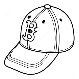 Pagina Para Colorir Do Bone Dos Red Sox 102503-40741