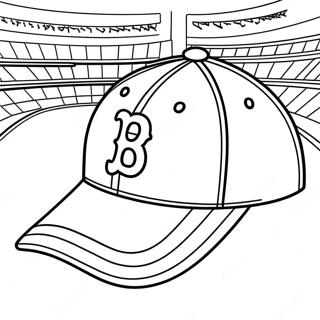 Pagina Para Colorir Do Bone Dos Red Sox 102503-40742