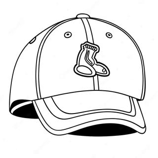 Pagina Para Colorir Do Bone Dos Red Sox 102503-40743