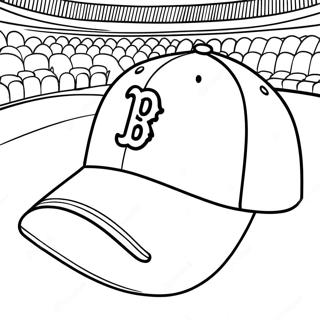 Pagina Para Colorir Do Bone Dos Red Sox 102503-40744