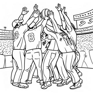 Pagina Para Colorir Da Celebracao Do Campeonato Dos Red Sox 102505-40750