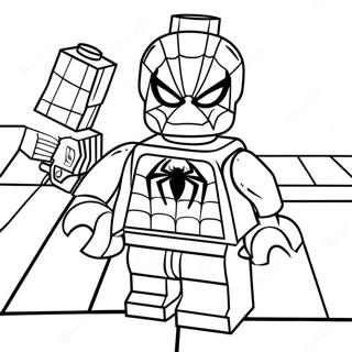 Homem-Aranha Lego Páginas Para Colorir