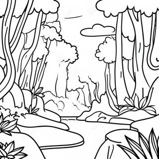 Pagina Para Colorir Da Colorida Floresta Amazonica 103044-41157